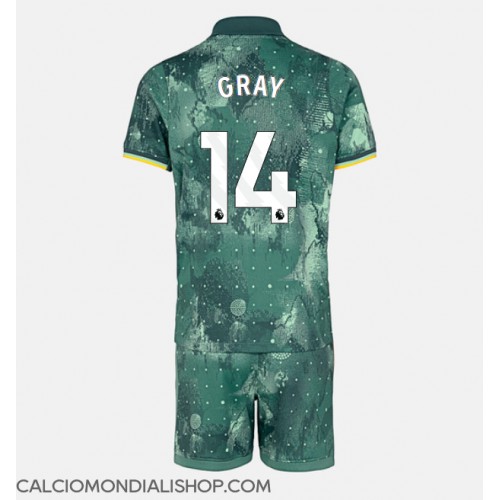 Maglie da calcio Tottenham Hotspur Archie Gray #14 Terza Maglia Bambino 2024-25 Manica Corta (+ Pantaloni corti)